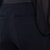 Black Aix Tailored Crepe Trousers - Joseph