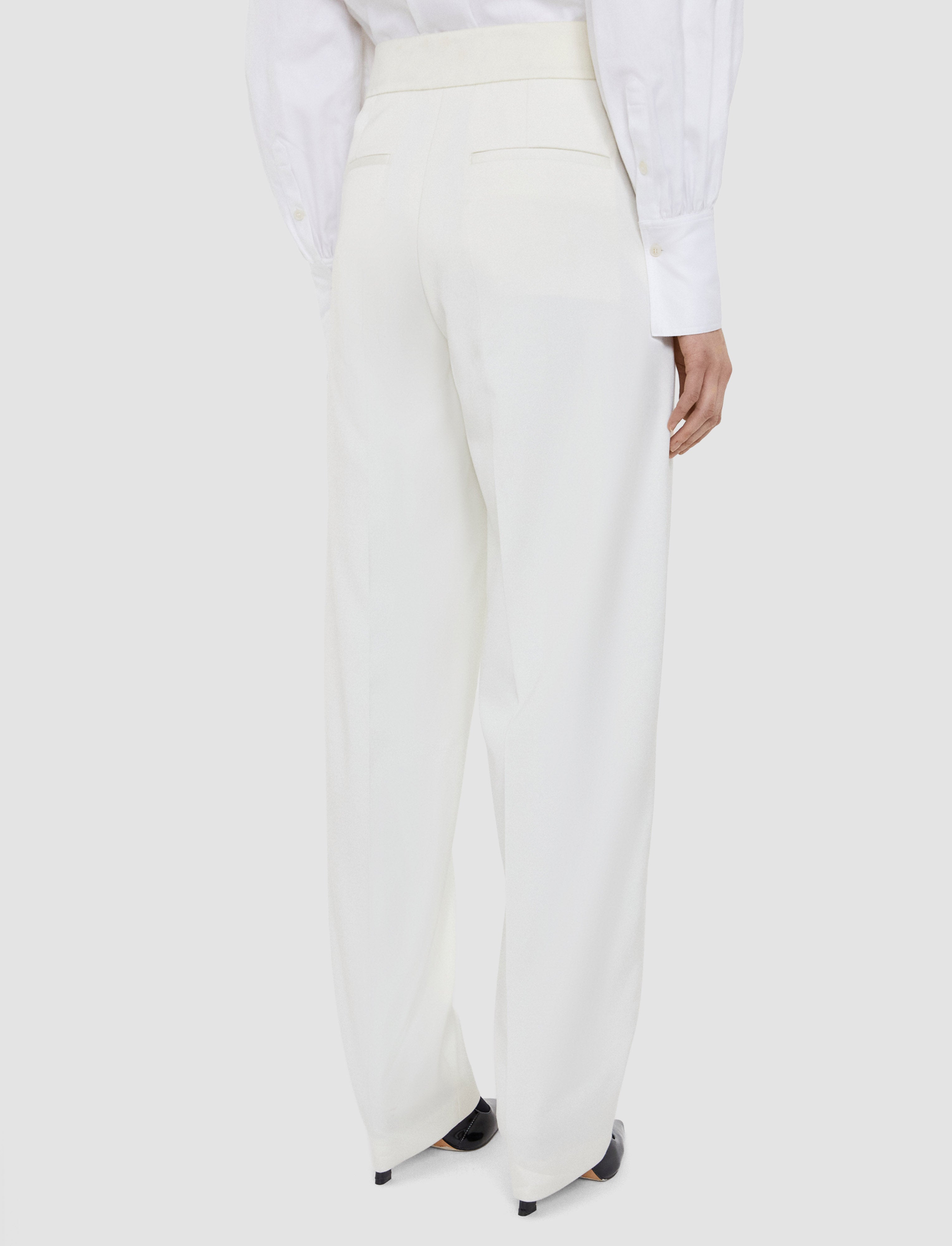 ホワイト-aix-tailored-crepe-トラウザーズ-JOSEPH