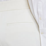 White Aix Tailored Crepe Trousers - Joseph