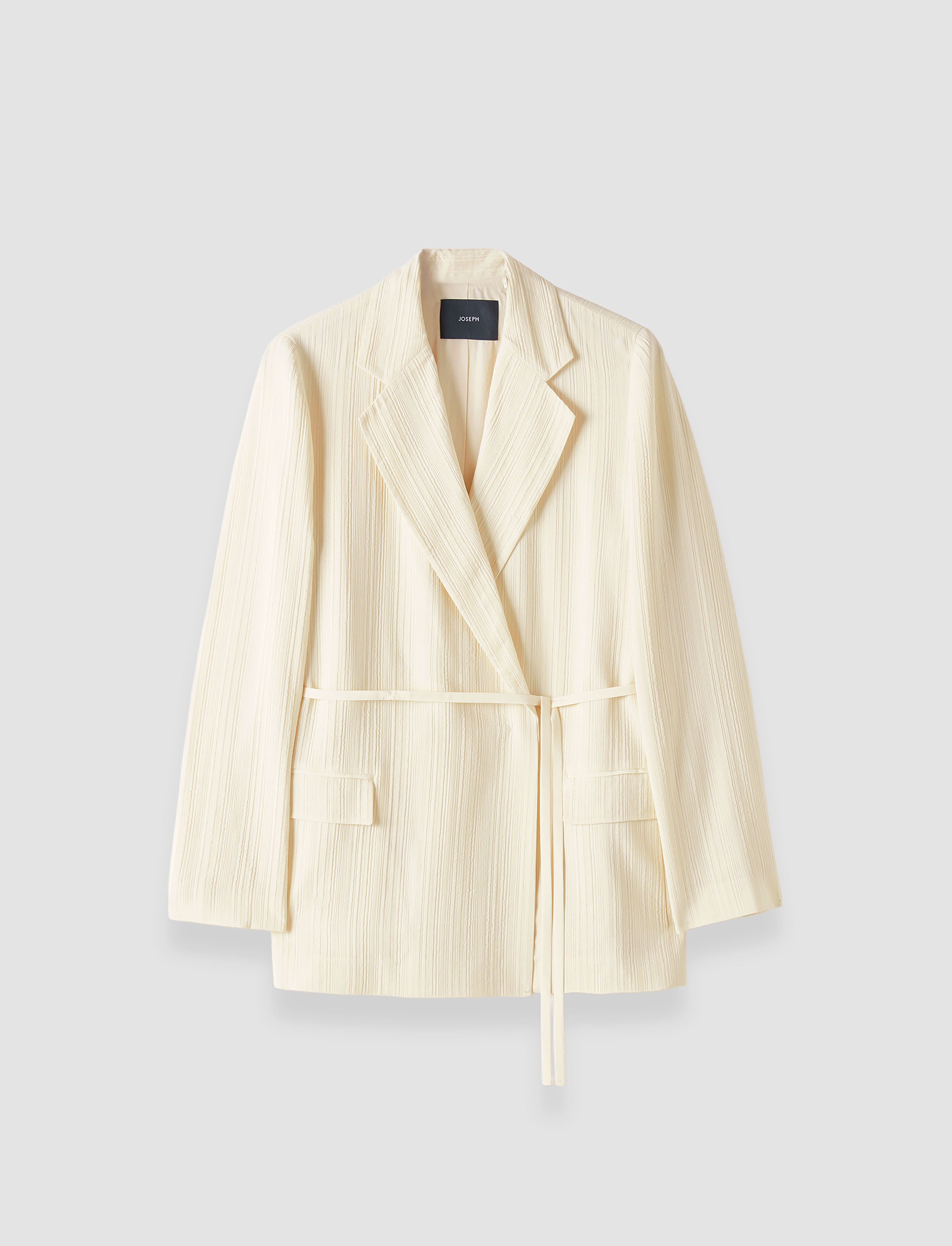 white-amelot-pleat-jacquard-jacket-JOSEPH