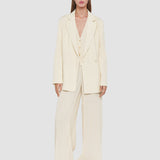 White Amelot Pleat Jacquard Jacket - Joseph