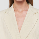 White Amelot Pleat Jacquard Jacket - Joseph