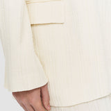 White Amelot Pleat Jacquard Jacket - Joseph