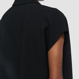 Black Antin Airy Plissé Blouse - Joseph