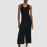 Black Anvers Airy Plissé Trousers - Joseph
