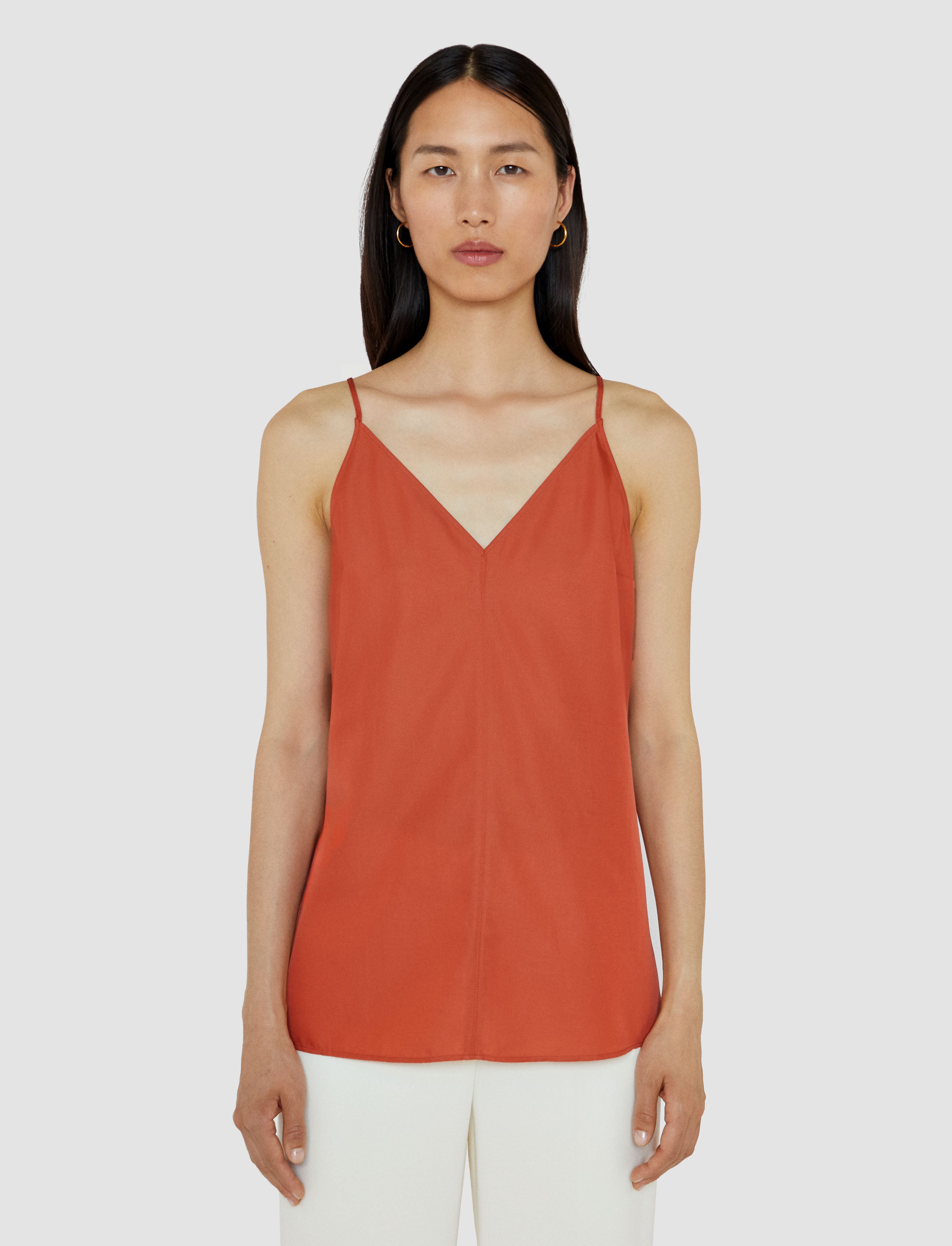 orange-aragon-soft-cotton-silk-top-JOSEPH