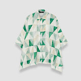 Arcole Marble Print Silk Shirt