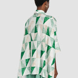Arcole Marble Print Silk Shirt