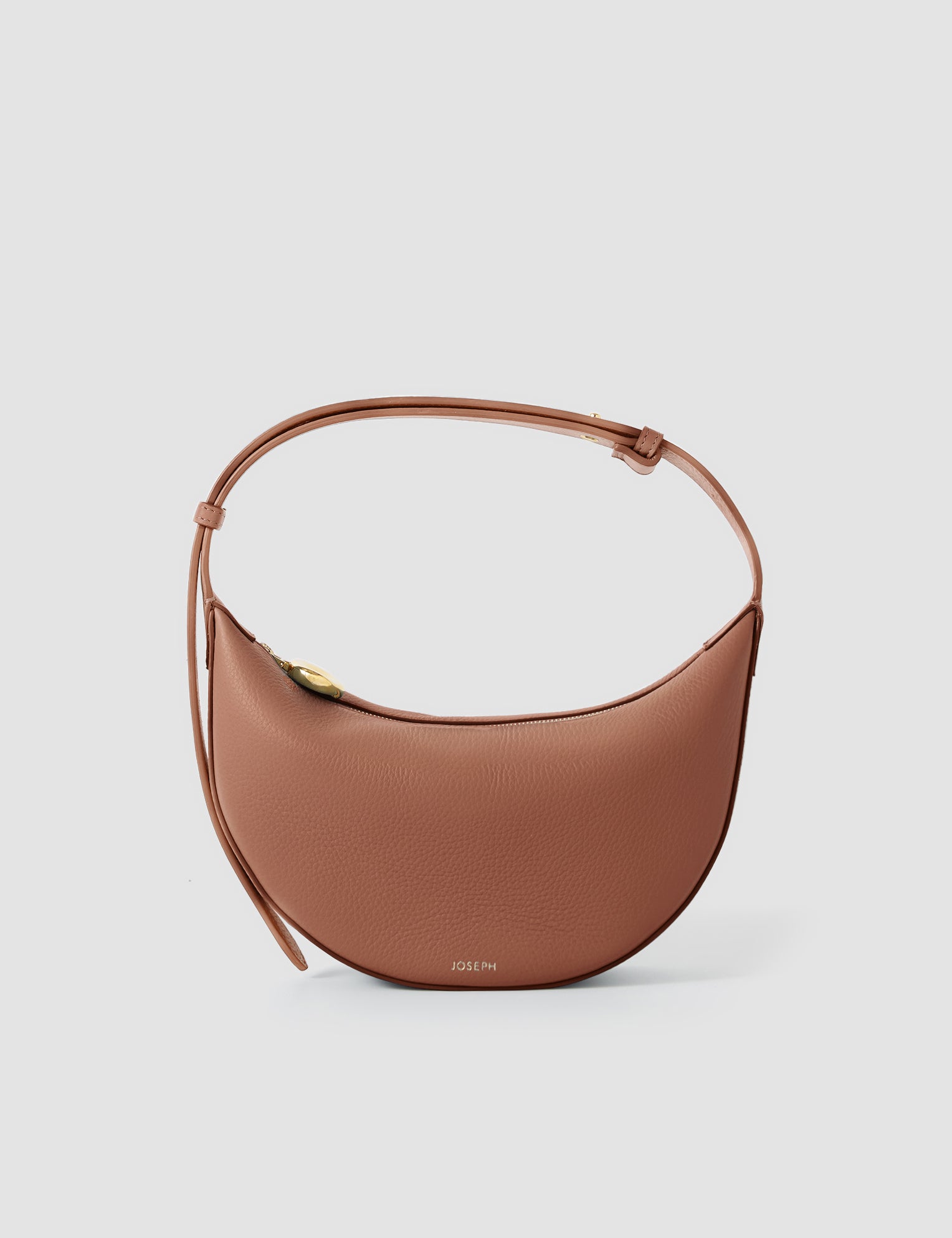 Brown Bean Leather Bag - Joseph