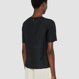 Black Brunet Habotai Silk Top - Joseph