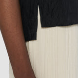 Black Brunet Habotai Silk Top - Joseph
