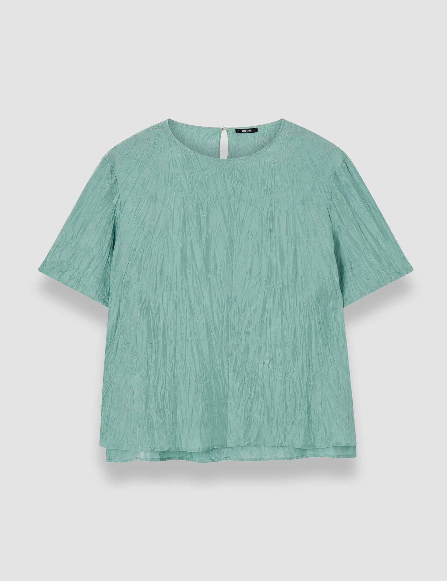 Blue Brunet Habotai Silk Top - Joseph