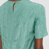 Blue Brunet Habotai Silk Top - Joseph