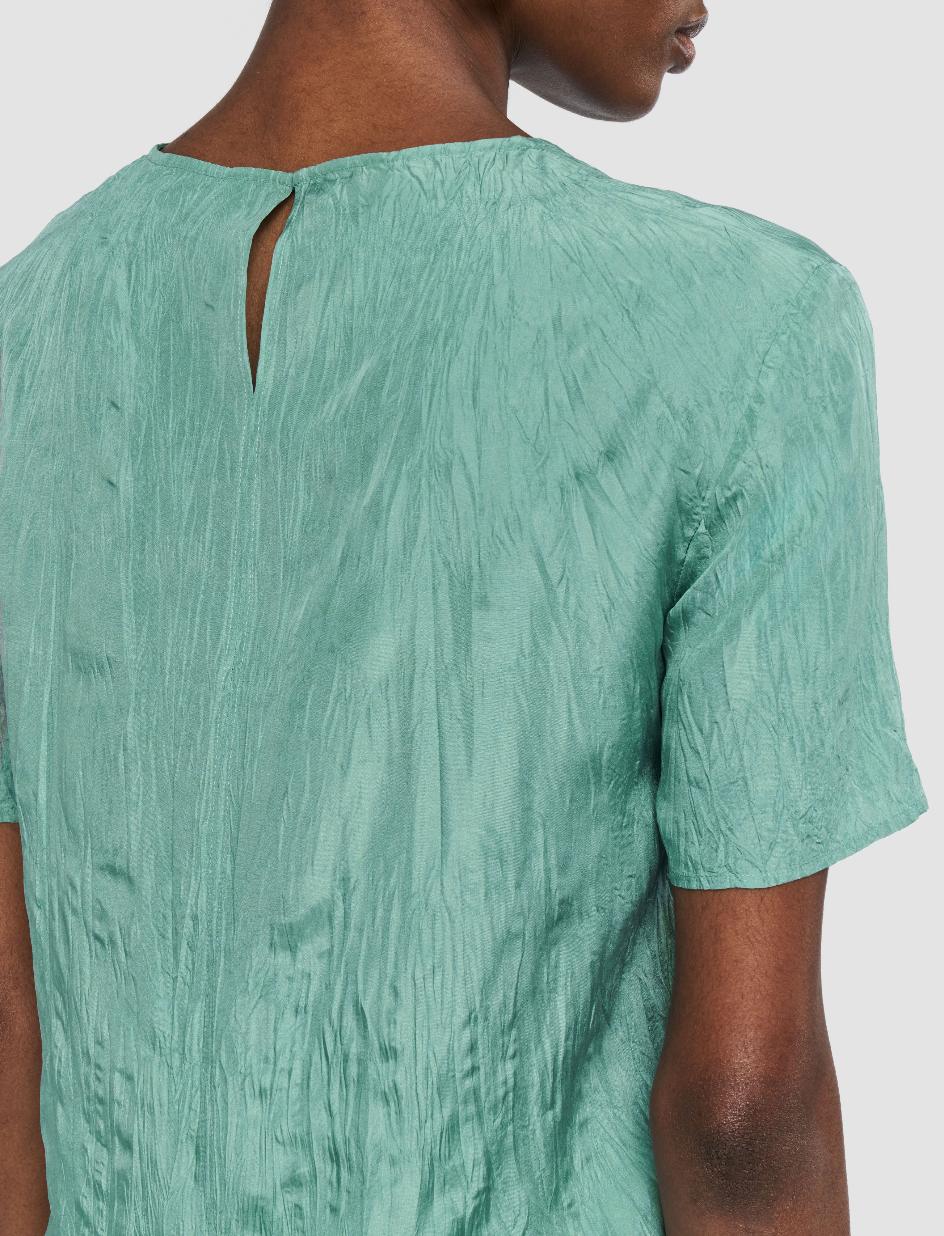 blue-brunet-habotai-silk-top-JOSEPH