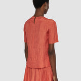 Orange Brunet Habotai Silk Top - Joseph