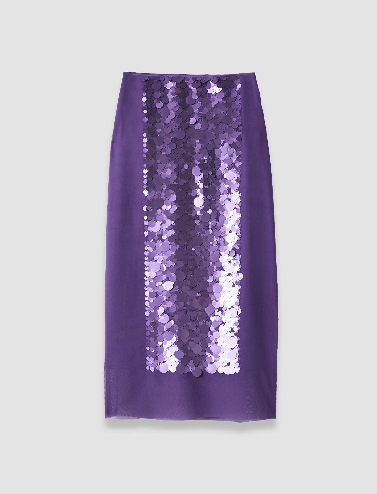 Cambo Chiffon Sequin Skirt in Purple | JOSEPH GB