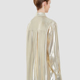 Gold Capri Lamé Silk Blouse - Joseph