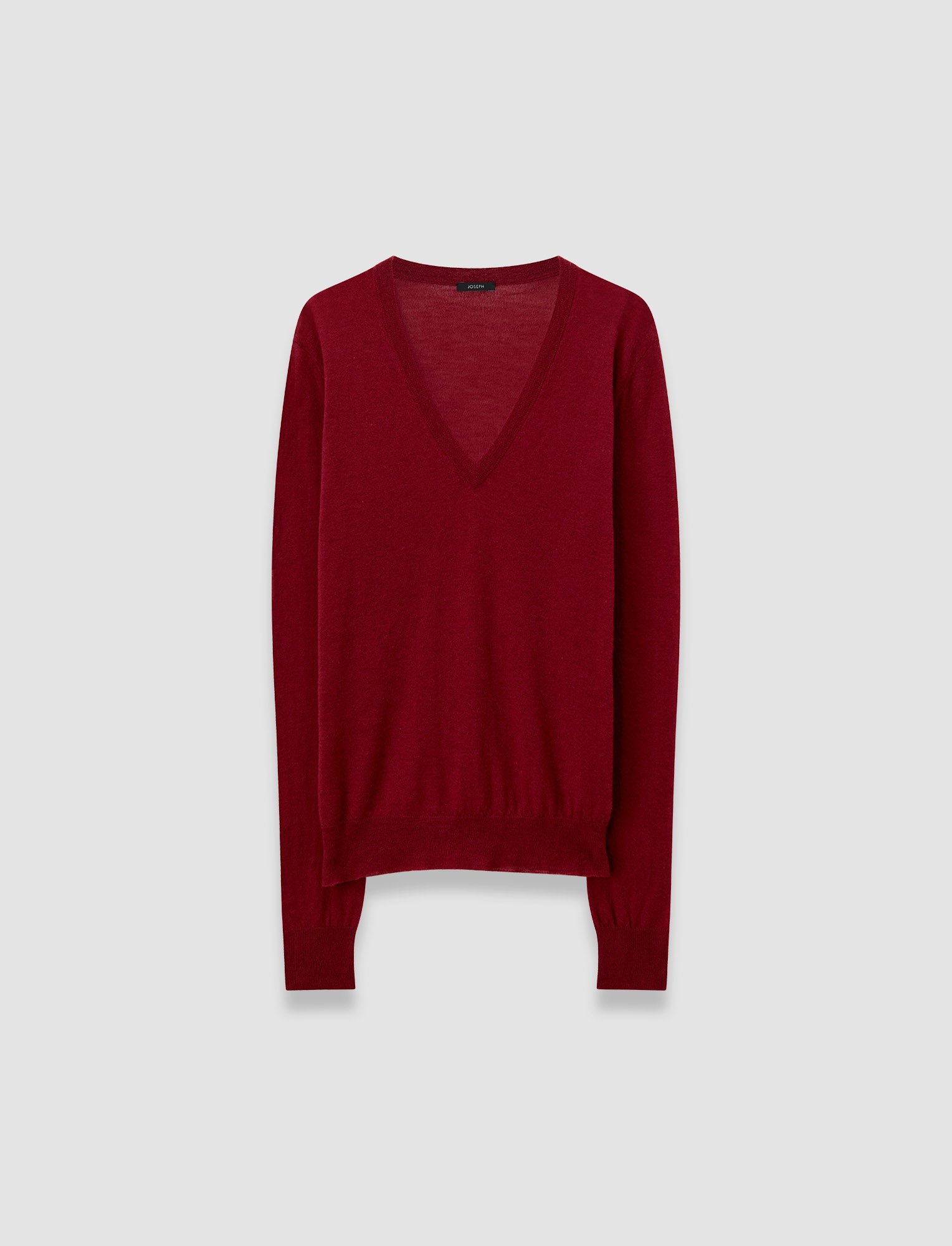 Cashair V Neck Jumper in Red JOSEPH AT