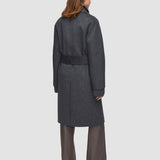 Grey Costa Double Face Cashmere Coat - Joseph