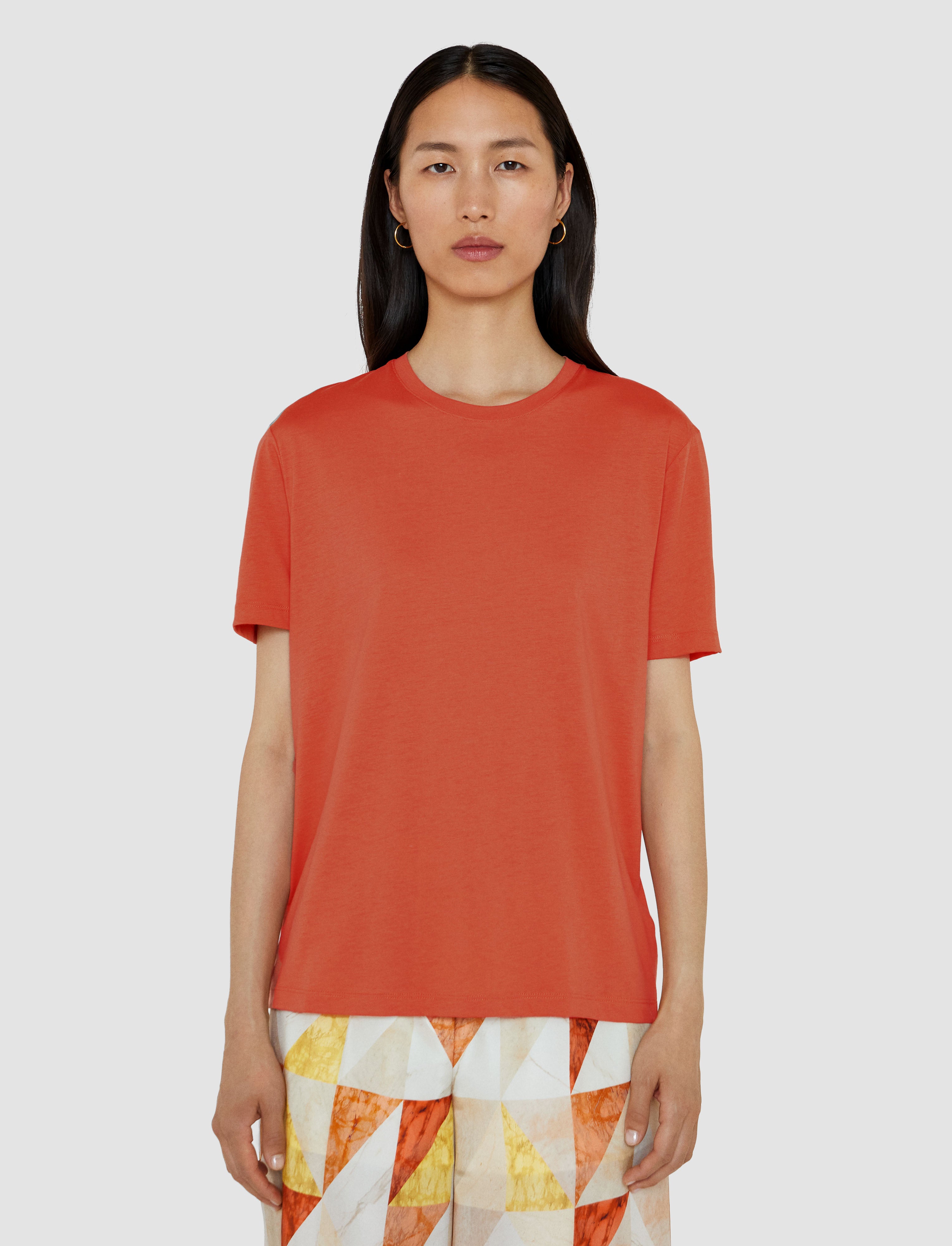orange-cotton-silk-jersey-t-shirt-JOSEPH