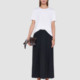 White Cotton Silk Jersey T-Shirt - Joseph