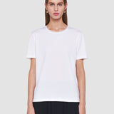 White Cotton Silk Jersey T-Shirt - Joseph