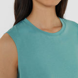 Cotton Silk Jersey Tank Top