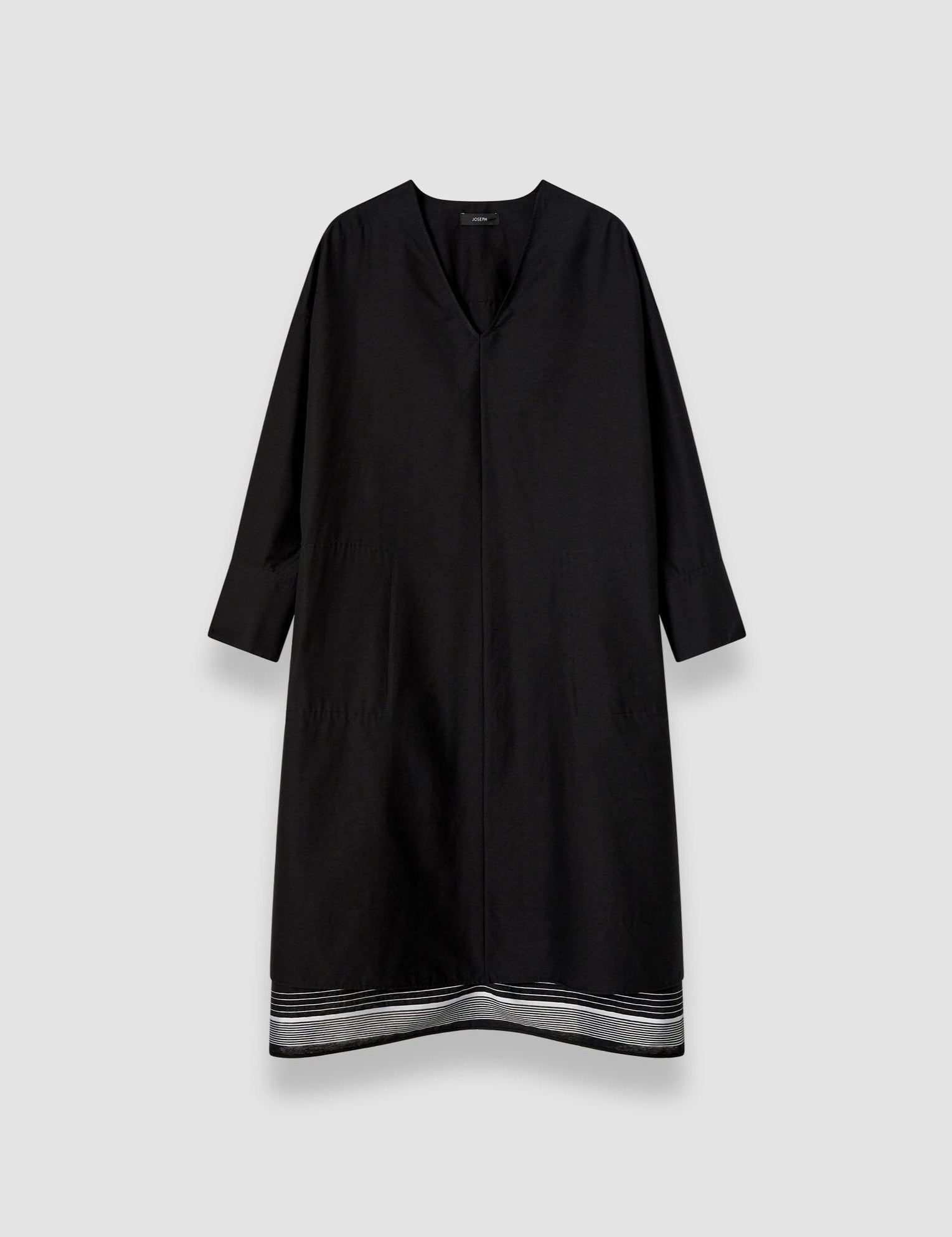 Black Dalamo Cotton Blend Dress - Joseph
