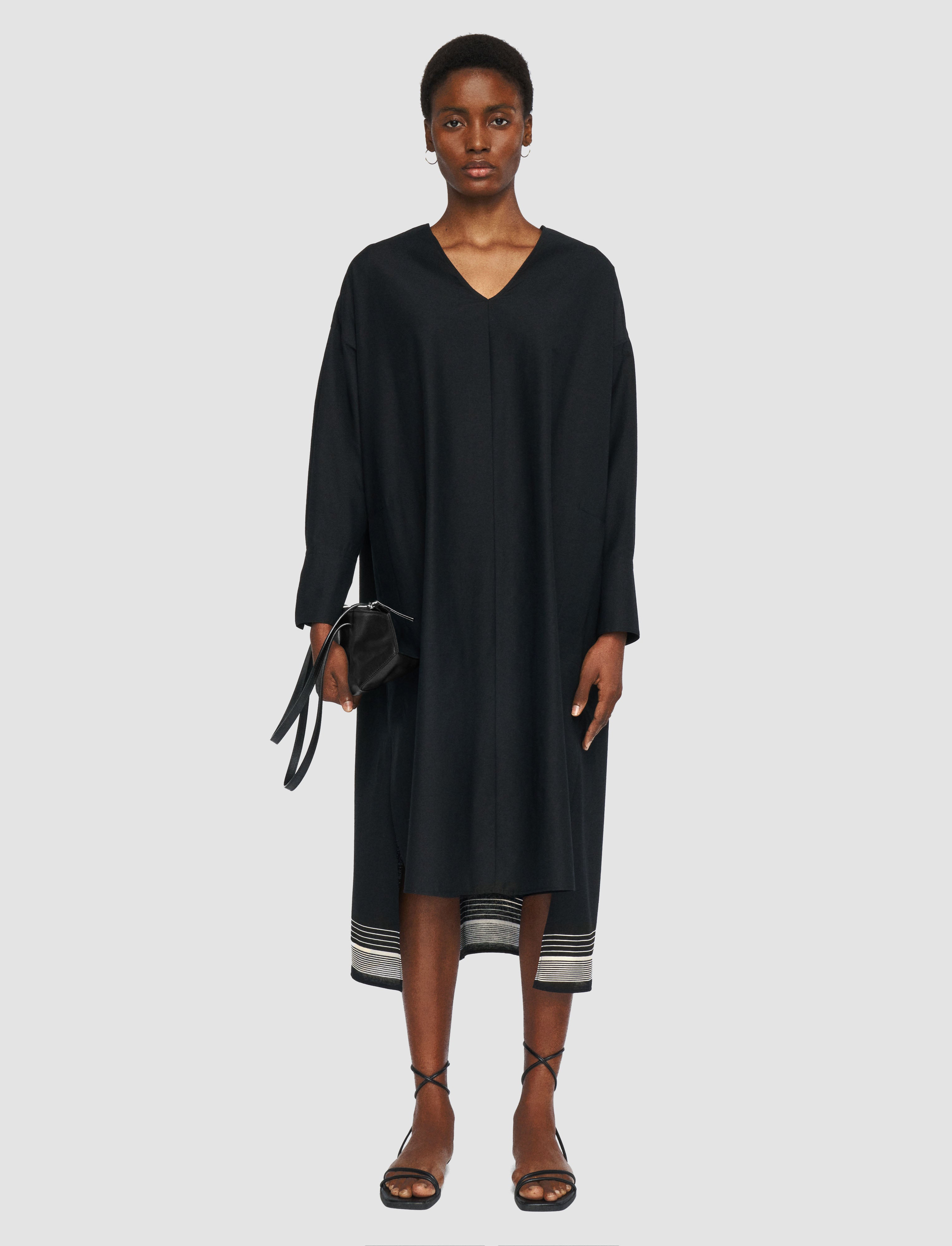 black-dalamo-cotton-blend-dress-JOSEPH