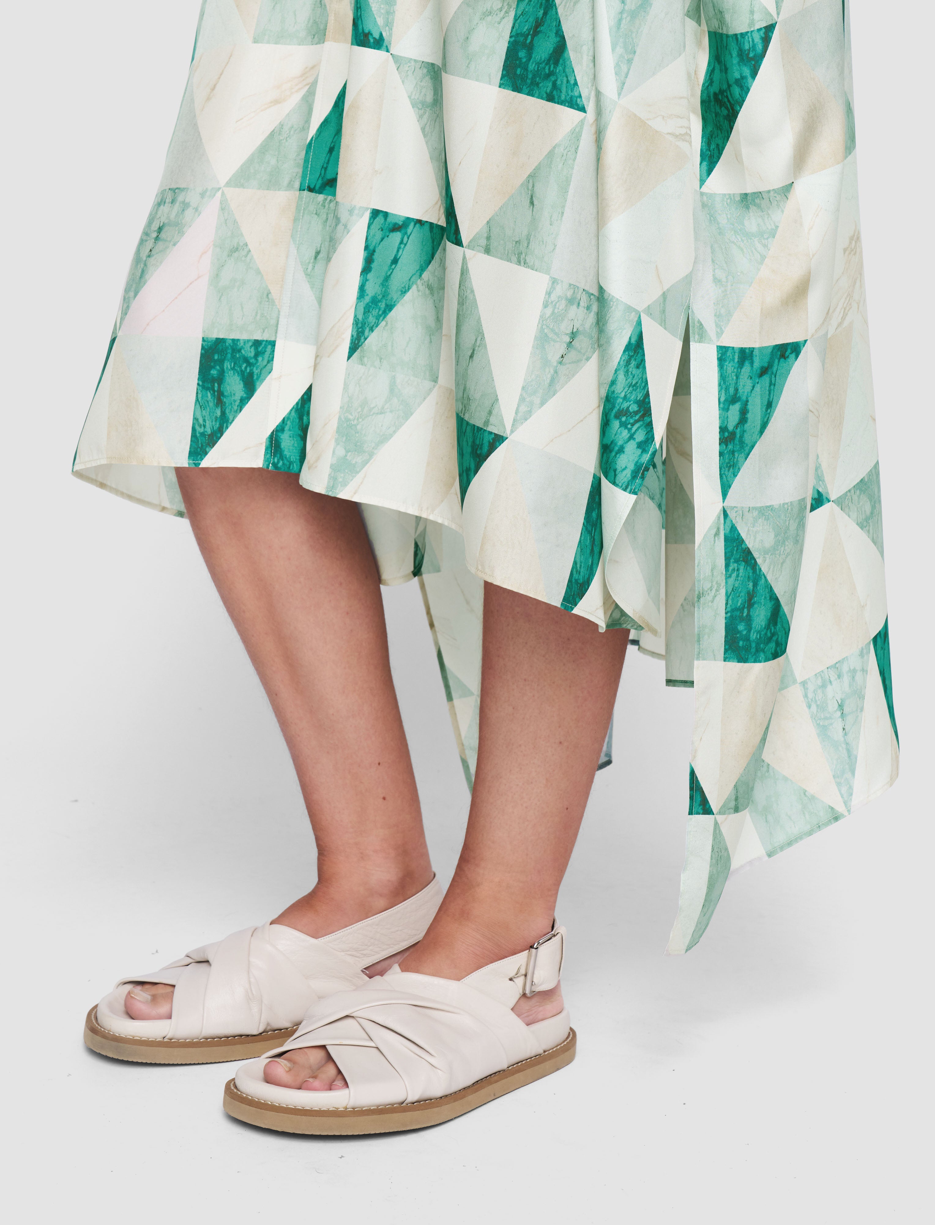 multicolour-dania-marble-print-silk-dress-JOSEPH