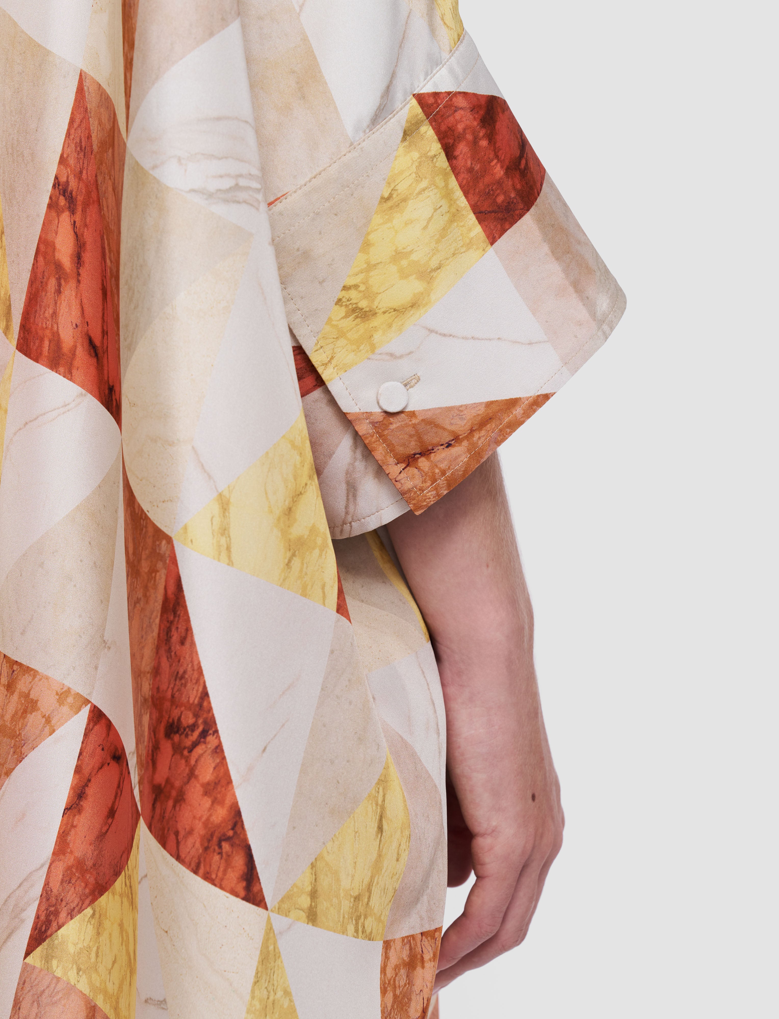 multicolour-dania-marble-print-silk-dress-JOSEPH