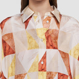 Multicolour Dania Marble Print Dress - Joseph