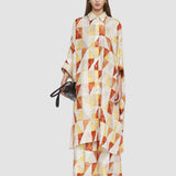Multicolour Dania Marble Print Dress - Joseph