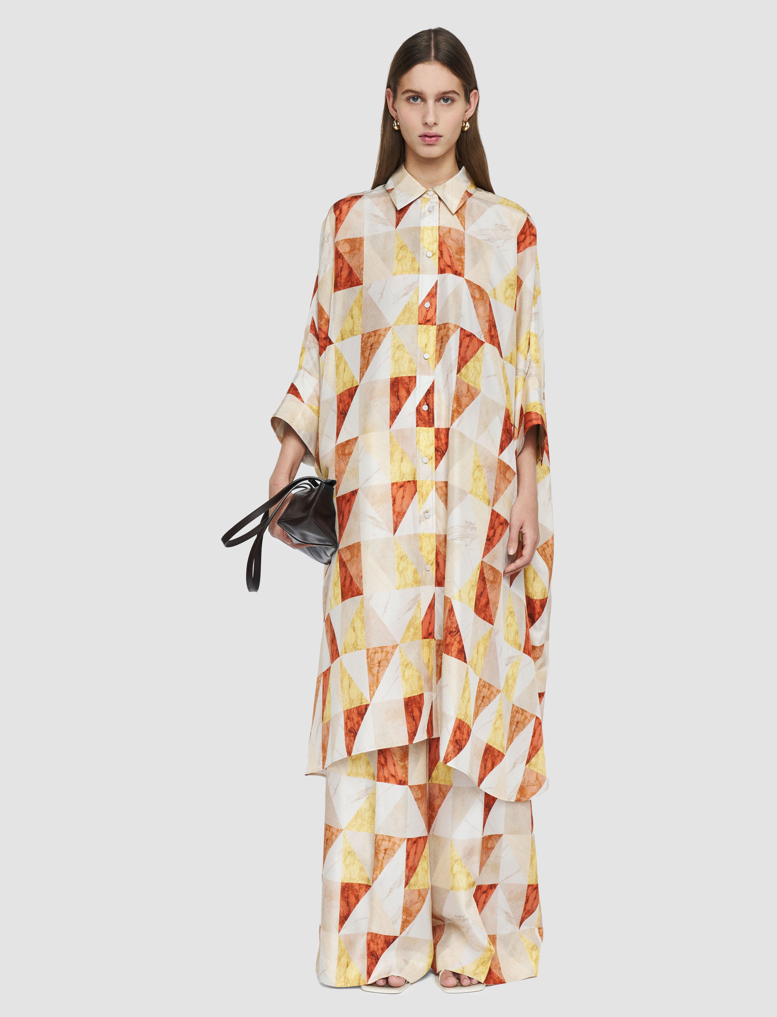 multicolour-dania-marble-print-silk-dress-JOSEPH