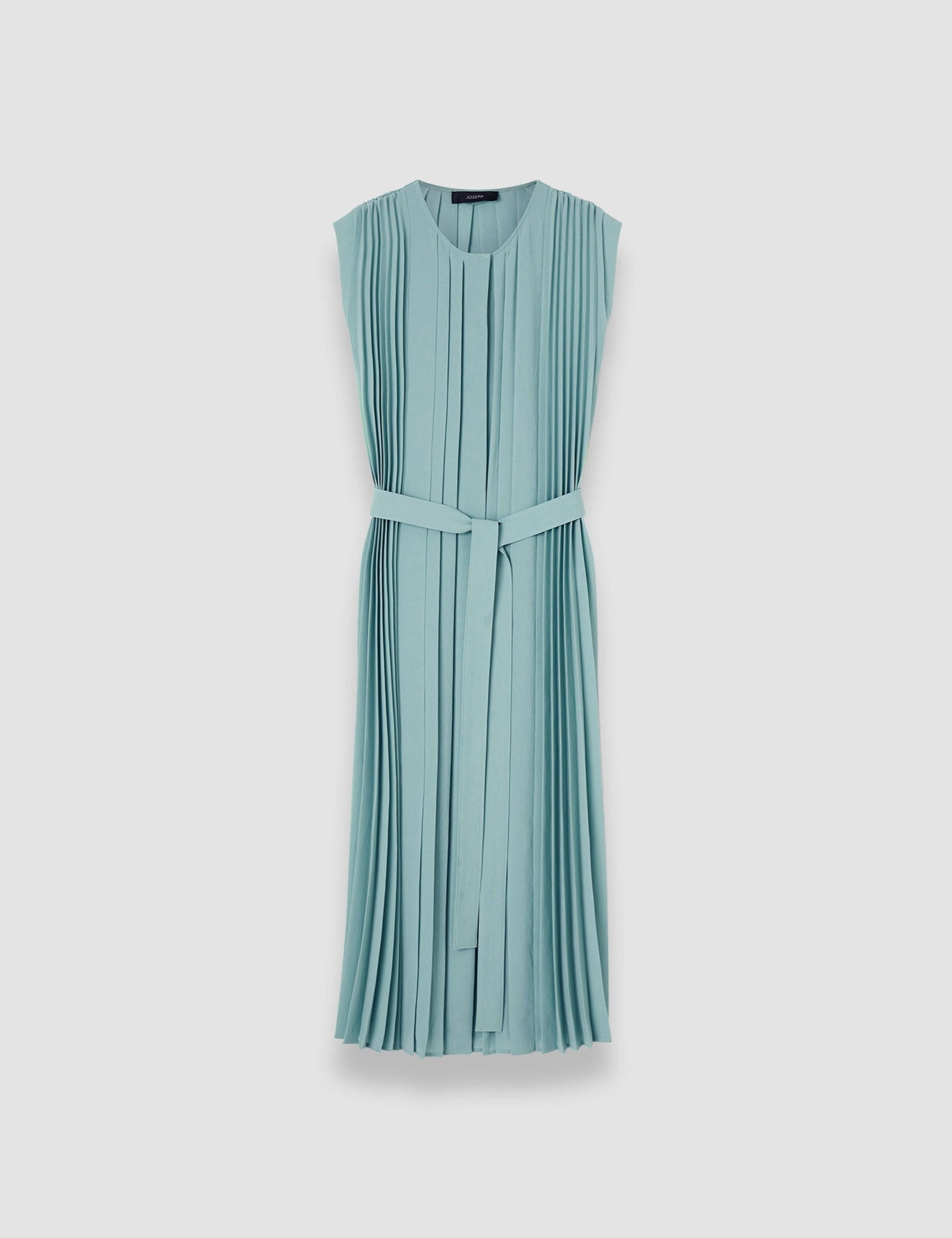 Blue Davide Airy Plissé Dress - Joseph