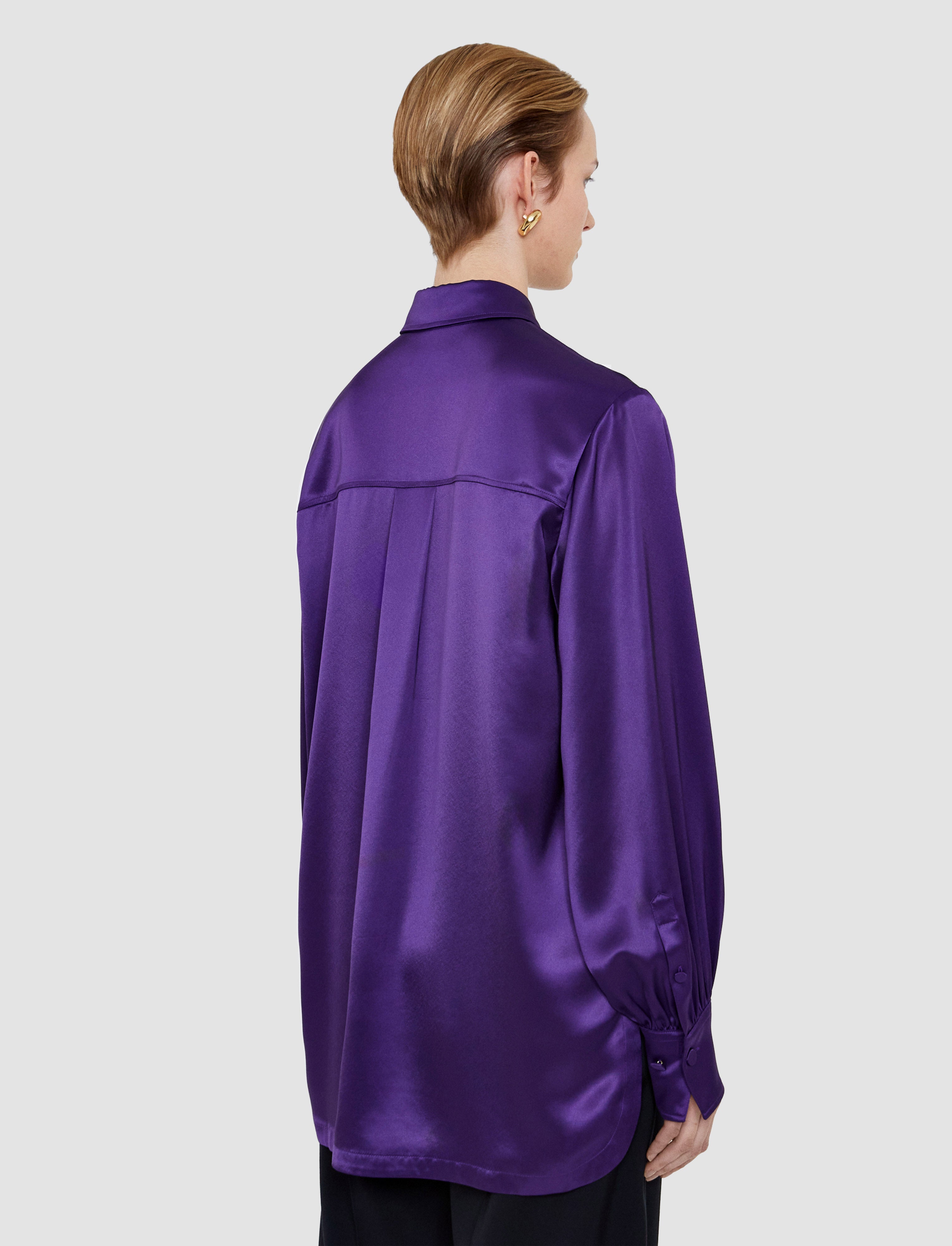 パープル-dieu-double-satin-ブラウス-JOSEPH