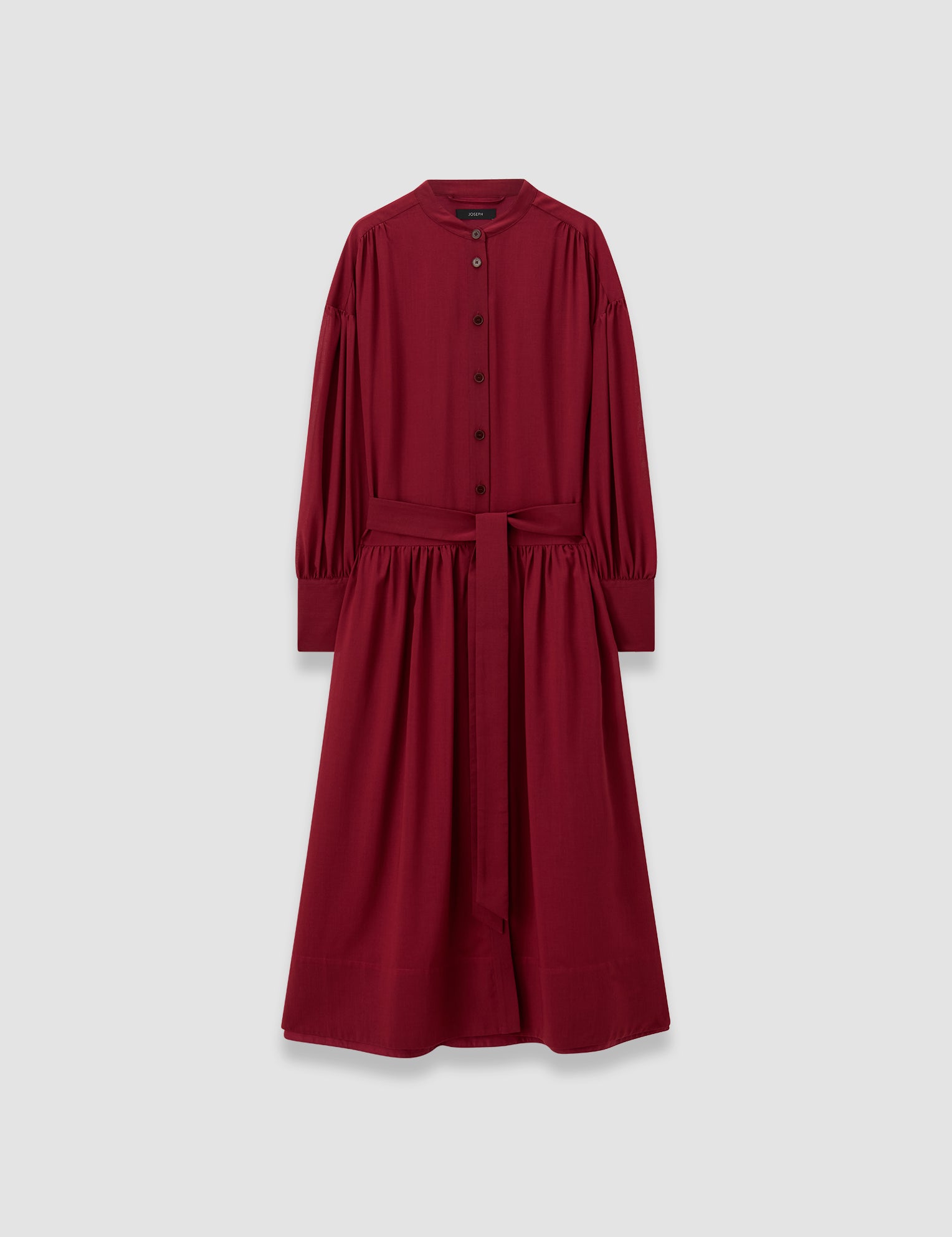 Red Emma Sheer Fine Wool Dress - Joseph