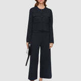 Black Viscose Knit Stretch Culottes - Joseph