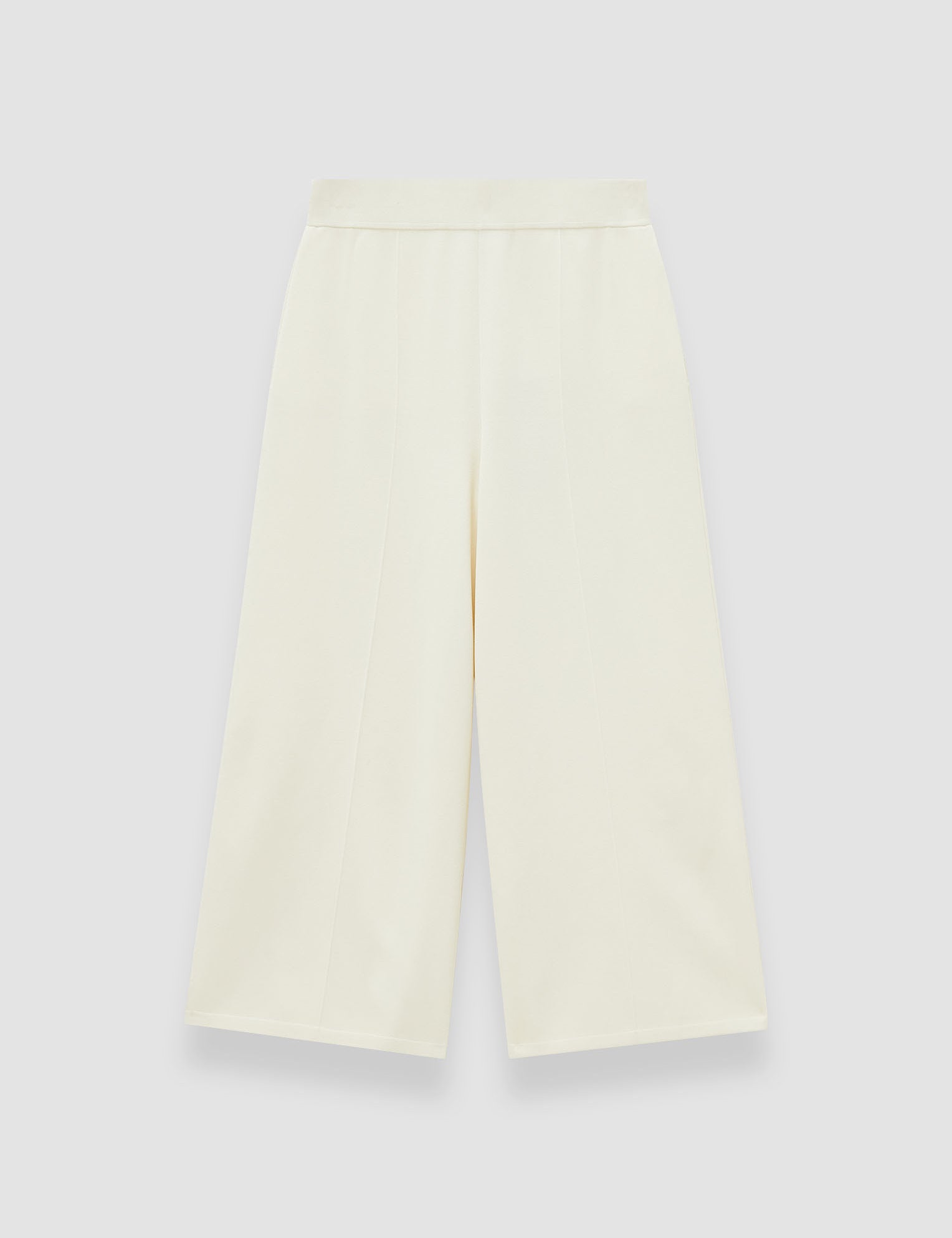 White Viscose Knit Stretch Culottes - Joseph