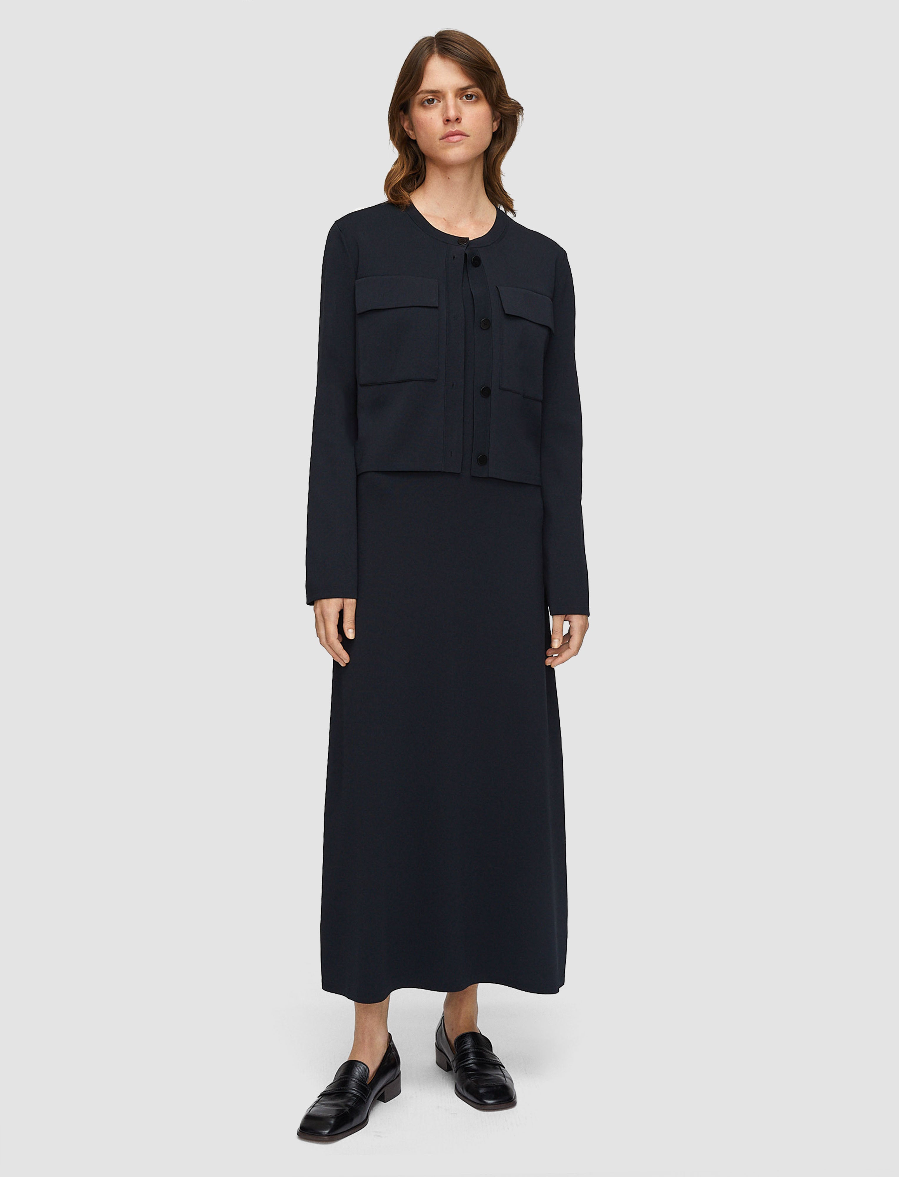 black-viscose-knit-stretch-cardigan-jacket-JOSEPH