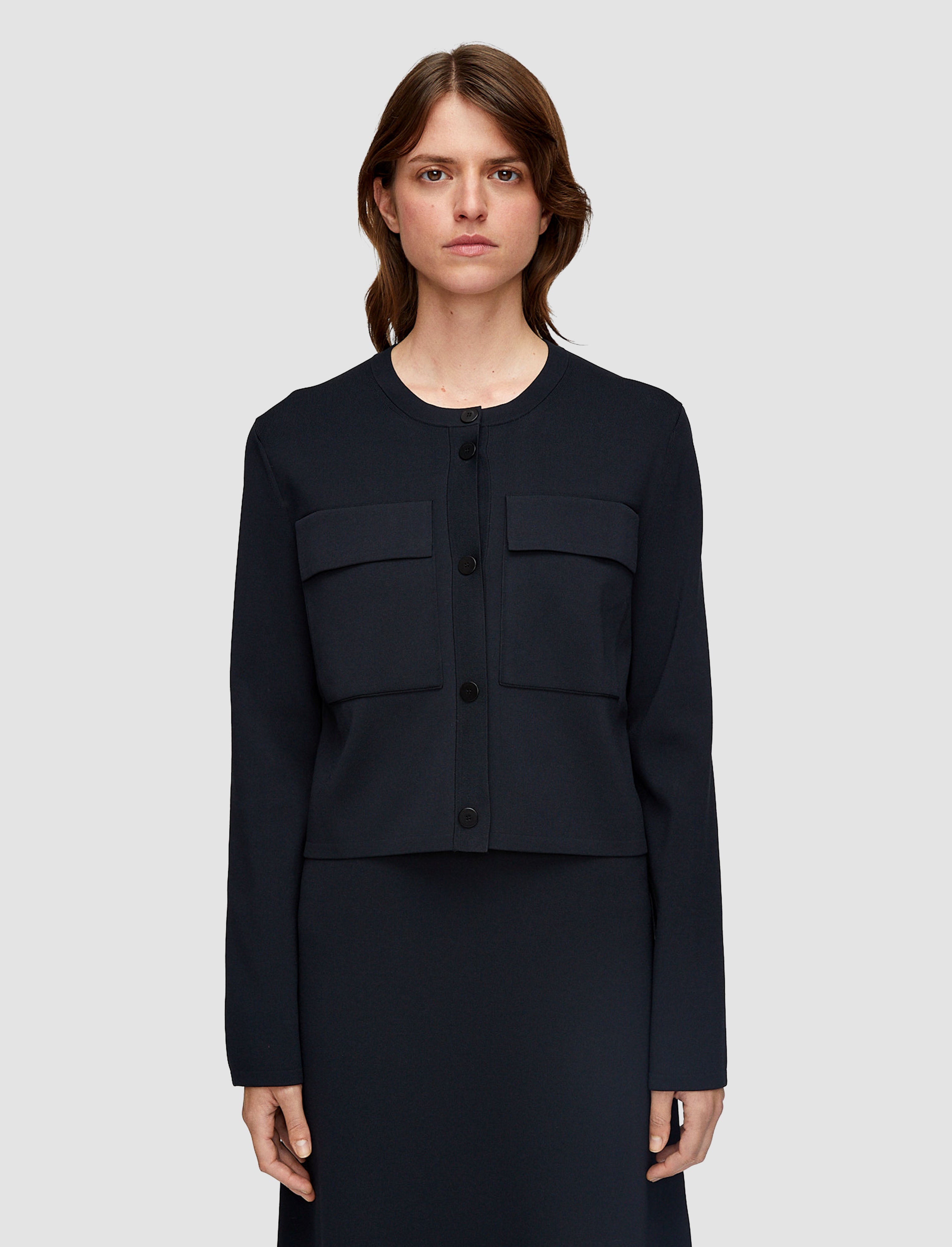 black-viscose-knit-stretch-cardigan-jacket-JOSEPH