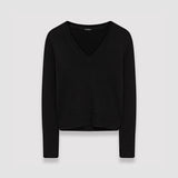 Black Pure Cashmere V Neck Jumper - Joseph