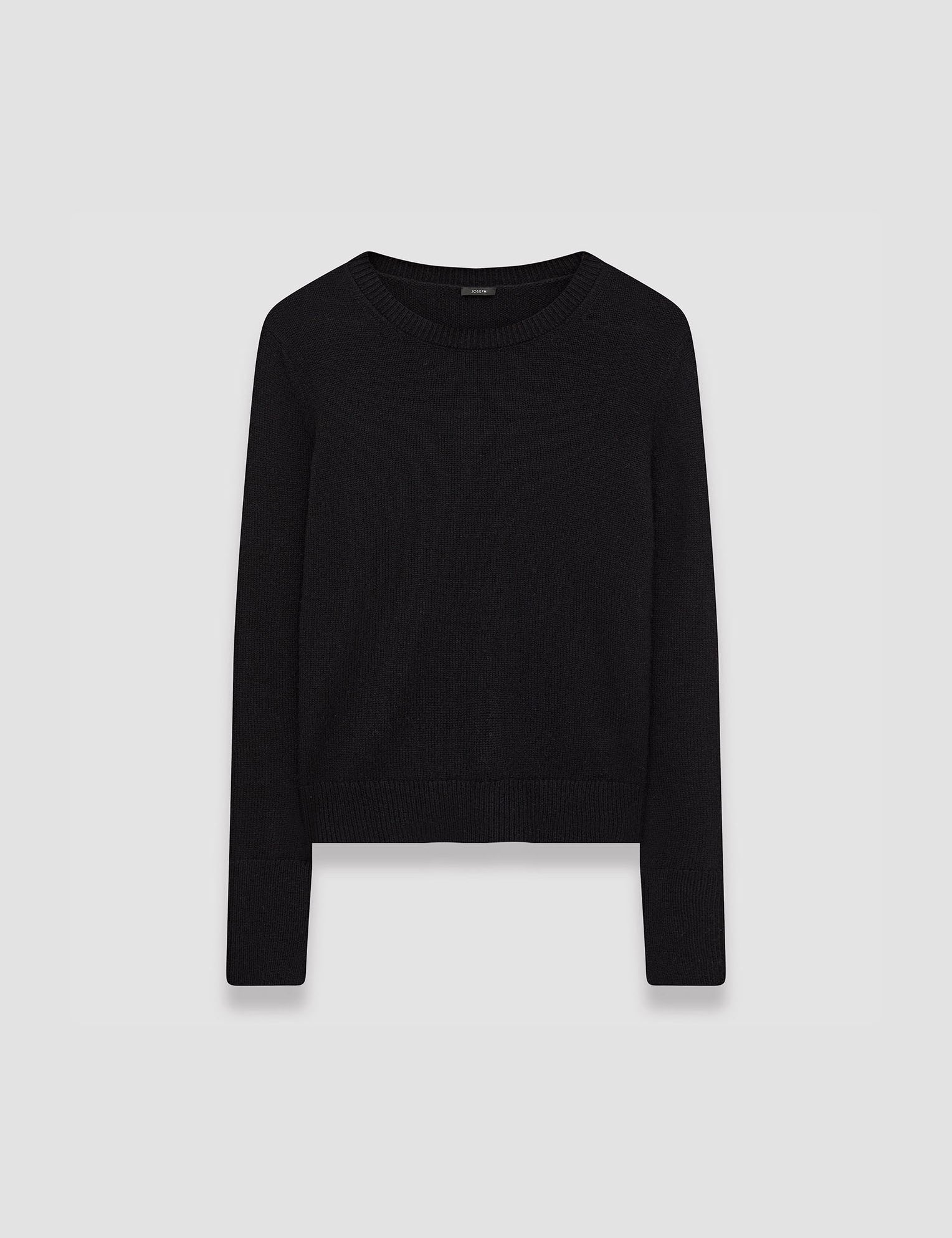 Black Pure Cashmere Round Neck Jumper - Joseph