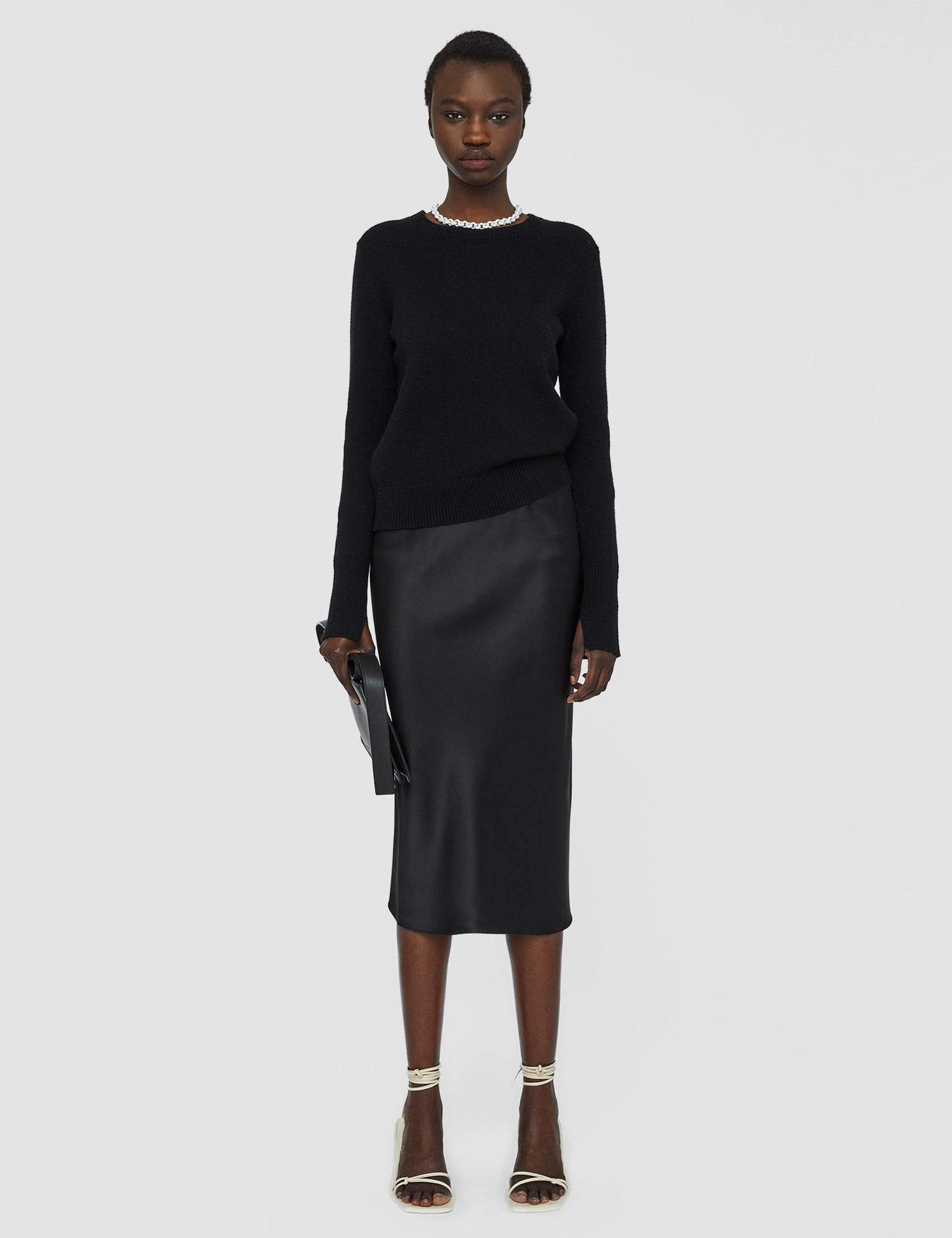 Black Pure Cashmere Round Neck Jumper - Joseph