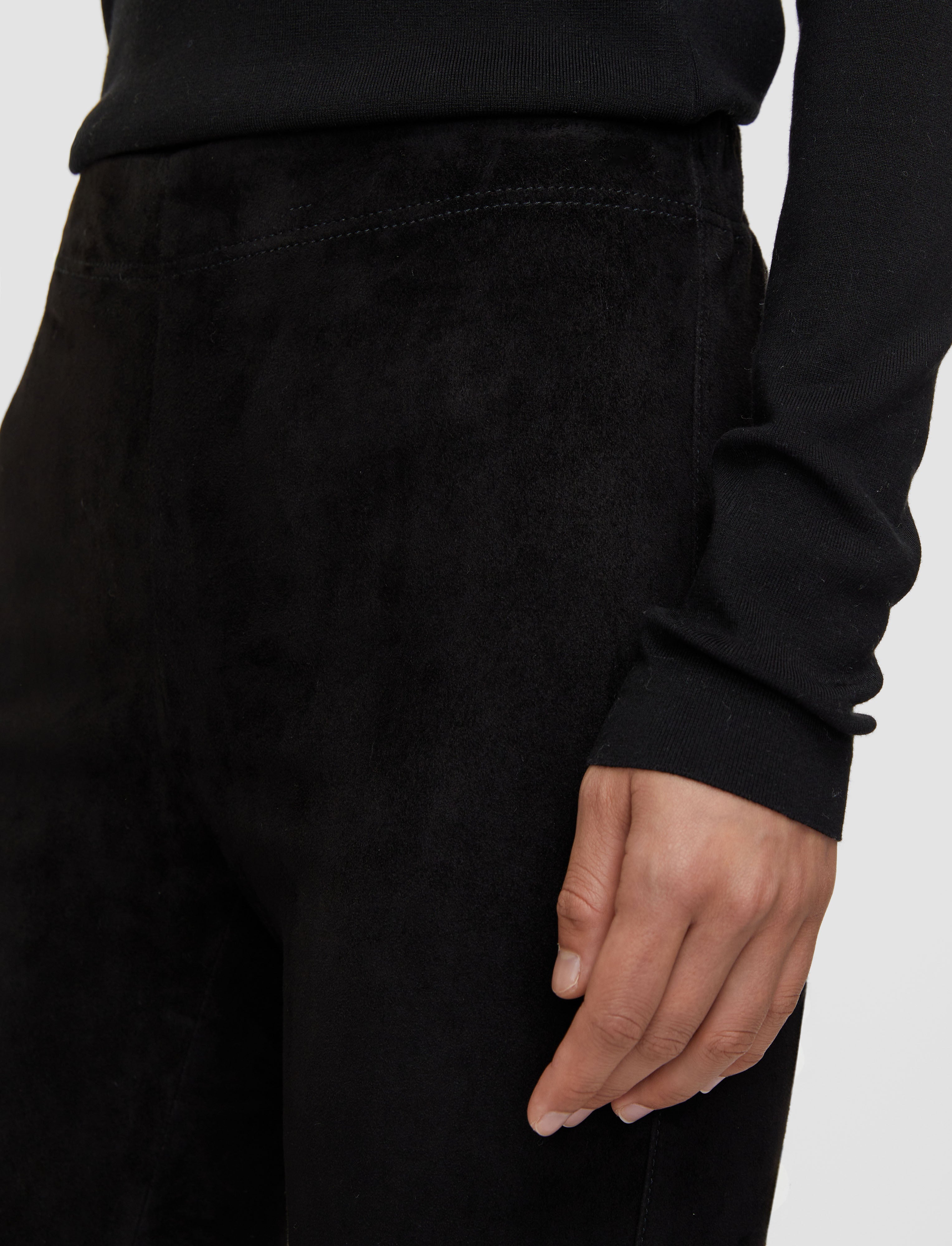 black-suede-stretch-leggings-JOSEPH