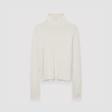 White Pure Cashmere High Neck Jumper - Joseph