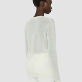 White Cashair V Neck Jumper - Joseph