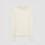 White Cashair High Neck Jumper - Joseph
