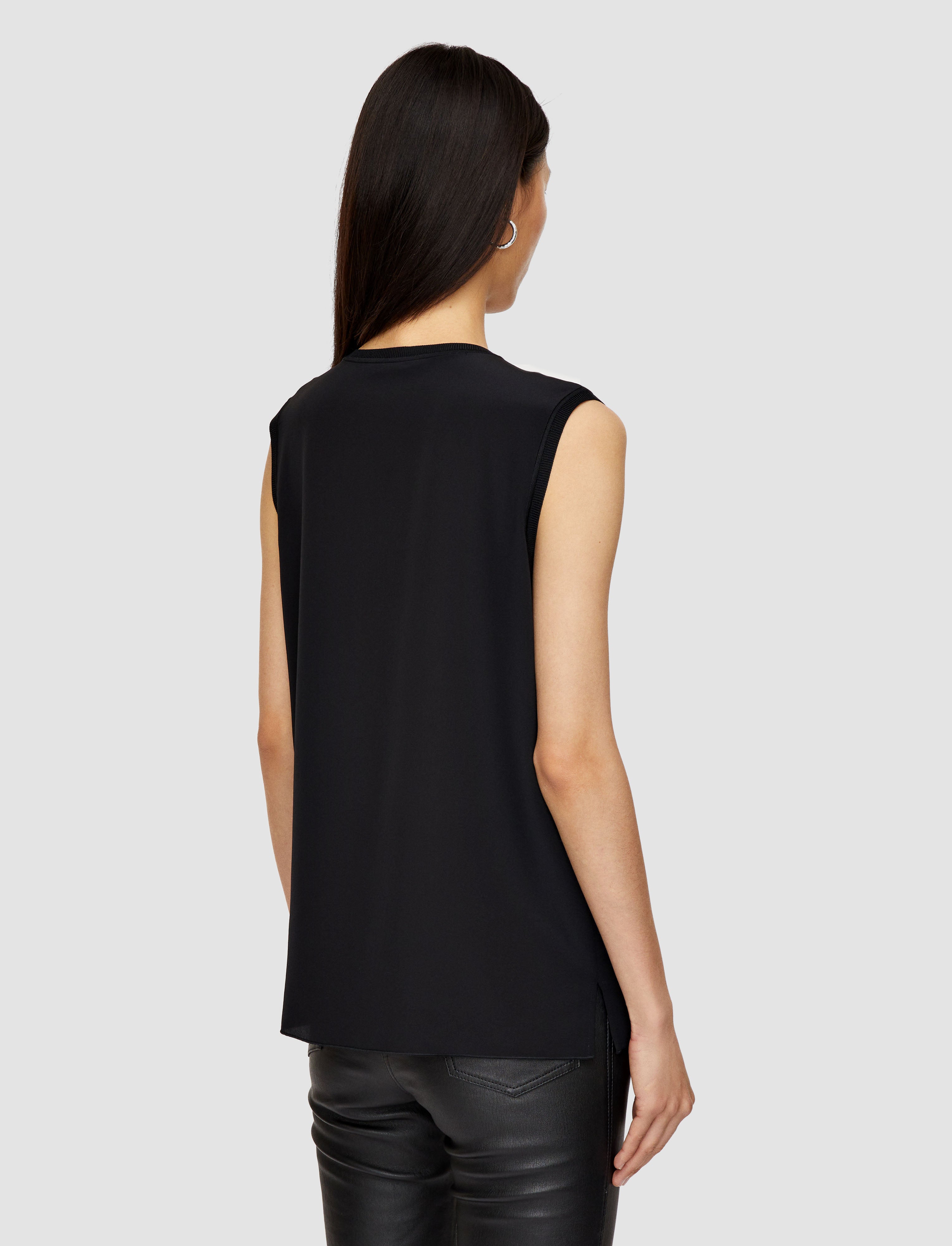 black-bley-crepe-de-soie-silk-blouse-JOSEPH