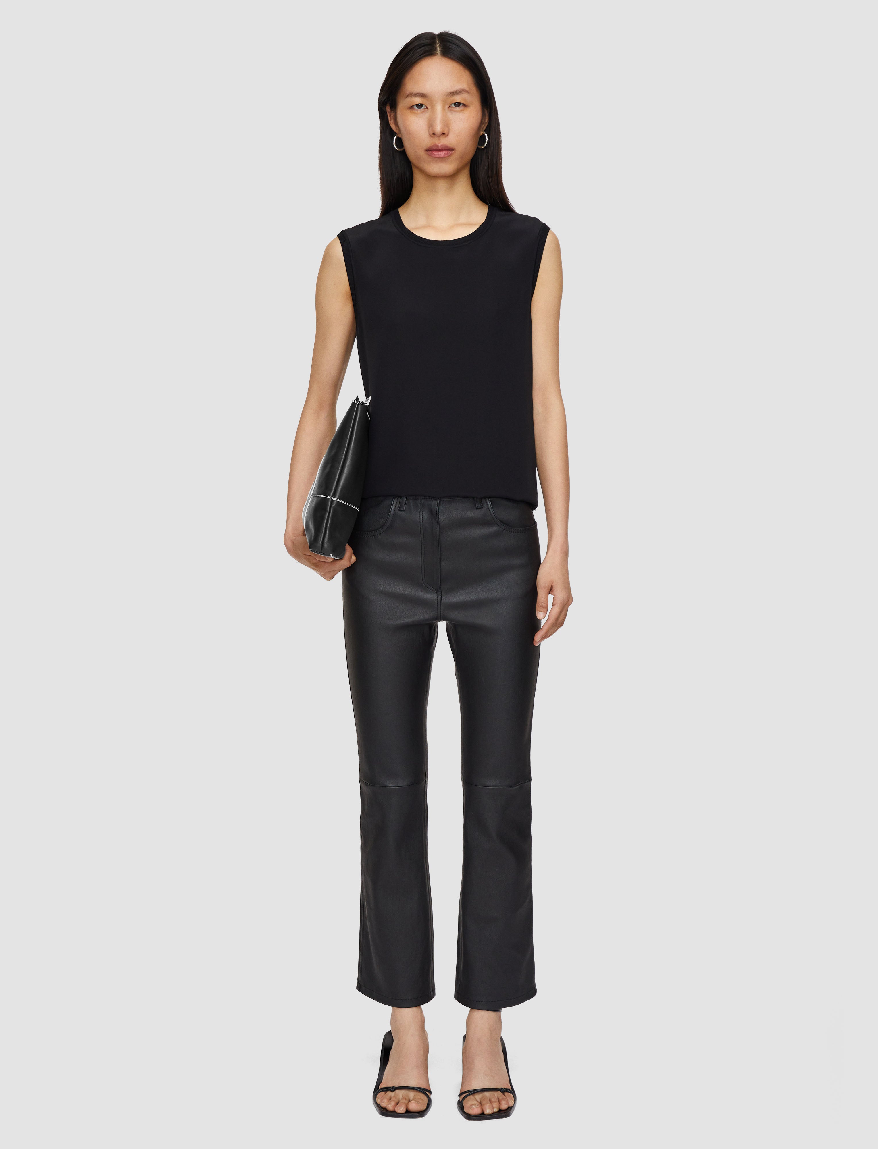 black-bley-crepe-de-soie-silk-blouse-JOSEPH